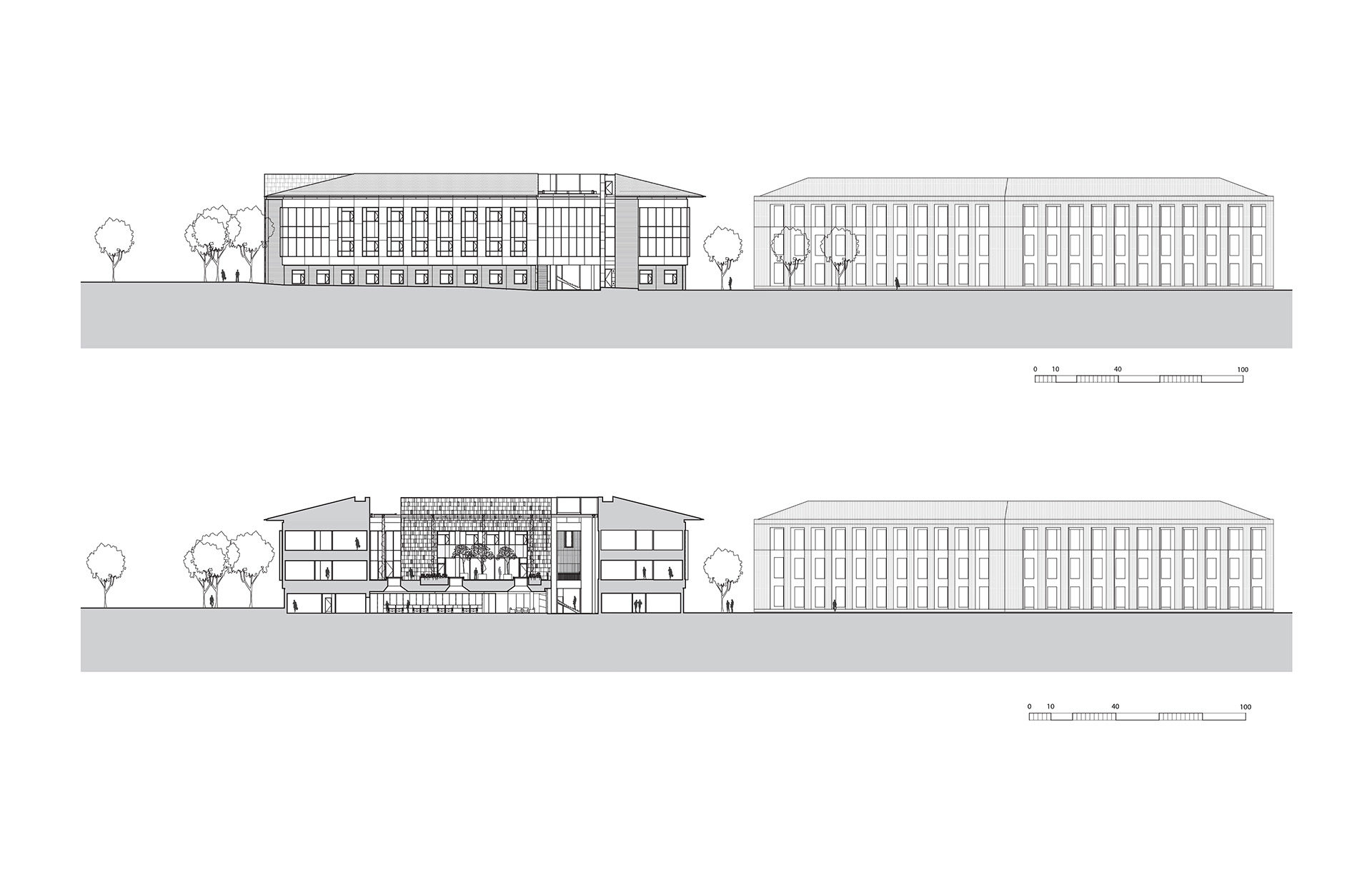 Stanford-Law-ELEVATION-SECTION-EW