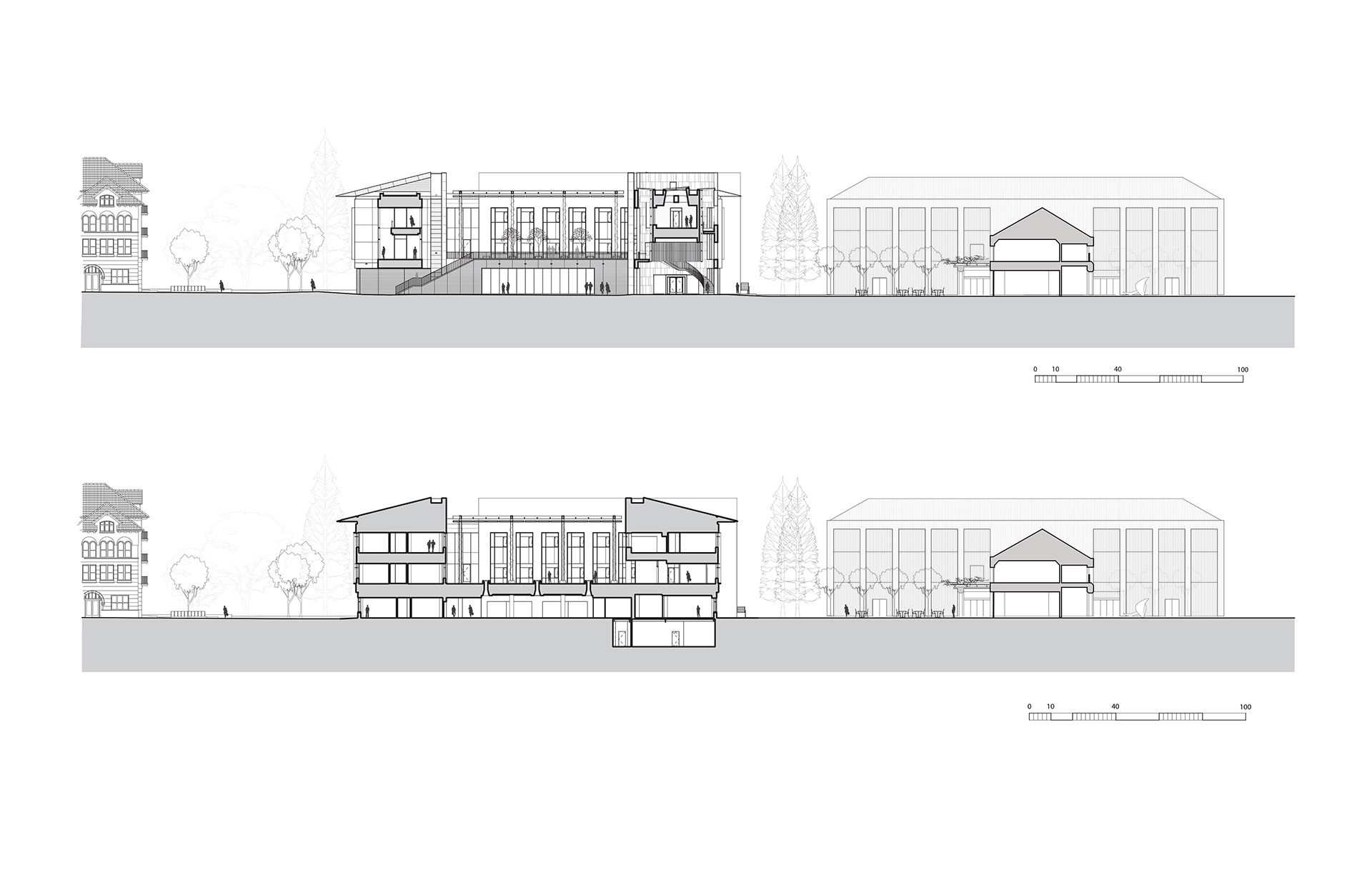 Stanford-Law-ELEVATION-SECTION-NS
