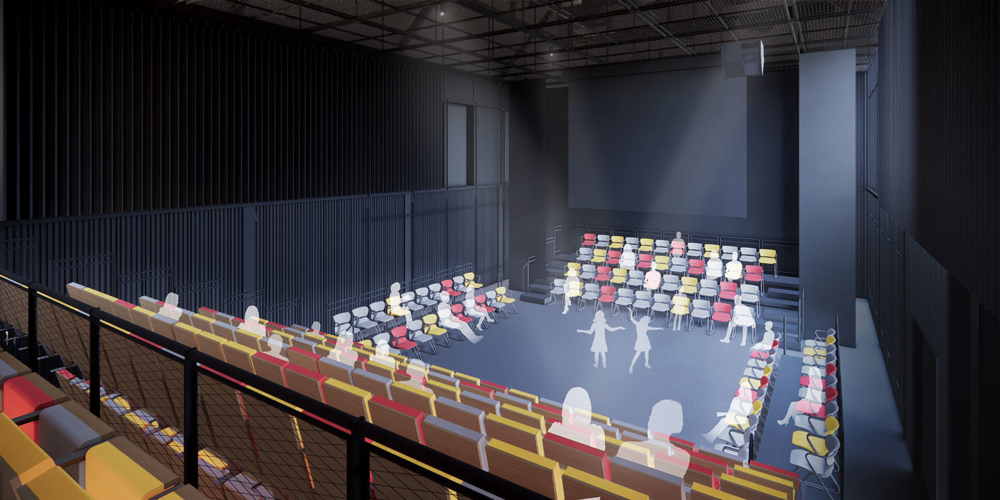 1842_BranksomeHall_Interior-Rendering_Studio-Theatre-Red-Arena
